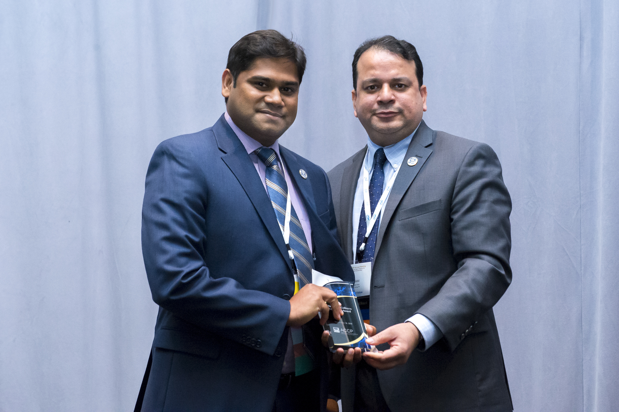 Dr. Pradeep B. Lukka receives the  Wayne A. Colburn Memorial Award